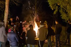 All the students enjoy Novruz party. It is an Azerbajan holiday to welcome spring. It's celebrated with jumps over the fire as symbol of rebirth.